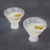 Host Stemless Martini Glasses, Double Walled Insulated Drinking Glass, Set of 2 Cocktail Glasses
