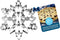 R&M International Giant Snowflake Cookie Cutter 7.5" with Interior Cut-Outs