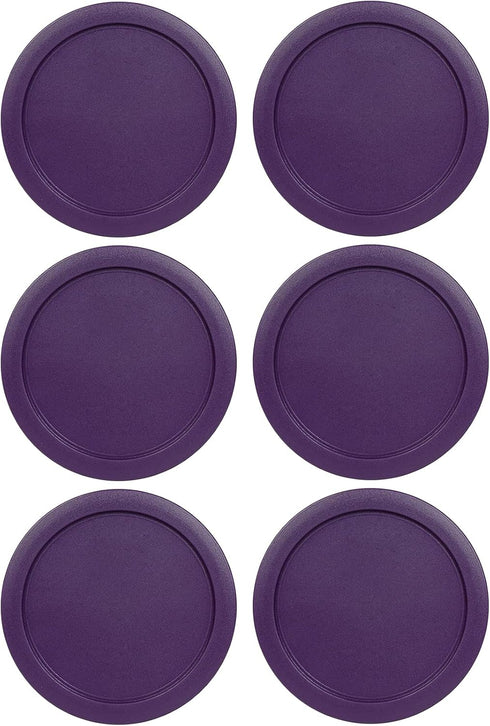Replacement Lid for Pyrex 6" Purple Storage Plastic Cover 4 Cup Bowl 7201-PC (6-Pack)