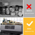 16-32 inch 4 OTraki Magnetic Stove Top Shelf Spice Rack for Stove Adjustable Over the Stove Shelf Stainless Steel