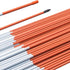 Autoparts 50pcs Orange Reflective Driveway Markers Snow Stakes 48 Inches Long 1/4-Inch Dia