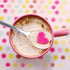 Heart Shaped Spoons Set of 4, 18/10 Stainless Steel Dessert and Ice Cream Spoons, 6.7 inches