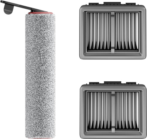 Nukisa Replacement Vacuum Filters Roller Brushes Compatible with Dreame H12 Pro Wet