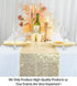 12" 108" ShinyBeauty x Light Gold Sequin Table Runner | Elegant Dining & Coffee Table Decor | Perfect for Christmas