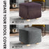 L/Length&Width:35-44"/Height:15-20",Grey) Ottoman Covers Slipcover Square Ottoman Covers Protector for Footrest Foot