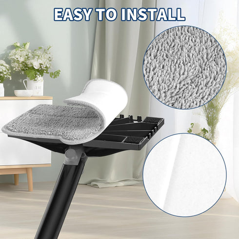 6 Pack Steam Mop Pads Compatible with ScrubWiz & LABIGO Steam Mop Cleaner - Washable and Reusable Microfiber