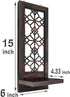 Set 2 Room.(15 x6 ZOLAPI of Candle Sconces, Farmhouse Accent Wall Sconce, Caramel Color Candle Holder Wall Decorations