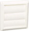 Lambro 1475W White Plastic Louvered Vent, 3-Inch