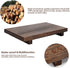 HOMGDN (12 7 Inch) Counter Counter x Wood Riser Soap Tray, Farmhouse Wood Pedestal Stand for Kitchen Sink, Rustic