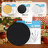 Lazy Susan Organizer for Table, 12 Inch Non-Skid Bamboo Turntable for Salt, Pepper, Spices, Olive Oil, Black