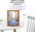 LIONWEI LIONWELI Decorative Plate Stand Holder Picture Frame Stand Easel Display Stand Gold
