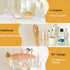 3-Tier Counter Countertop FELIZHOUSE Corner Bathroom Organizer, Bathroom Shelf Makeup & Skincare Storage with Brush