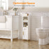 7.9" 5.9" 31.5" HOOBRO Small Bathroom Storage Cabinet, Narrow Corner Floor Cabinet with Door and Adjustable Shelf, L x