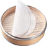 GUCUJI 12 Inch Silicone Bamboo Steamer Liners, Non-Stick Reusable Steamer Mesh Mats for Dumplings, Veggies, Food Grade
