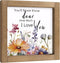 pechpell Wildflower Baby Nursery Decor, Wooden You'll Never Know Dear How Much
