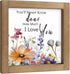 pechpell Wildflower Baby Nursery Decor, Wooden You'll Never Know Dear How Much