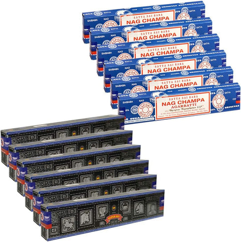 Nag Champa Incense Sticks & Super Hit Bundle - Incense Holder for Home Fragrance & Spiritual Décor