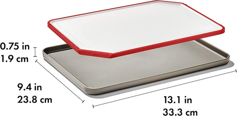 OXO Outdoor Kitchen Cutting Board & Tray, White