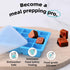 20 Section-0.5oz, 4 Pack) Food Grade Silicone Ice Cube Tray Food Container with Airtight Locking Lid, Perfect