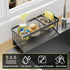 Valdama 304 Kitchen Sink Caddy Organzier with Sponge Holder and Removable Drip Tray for Kitchen Sink, Stainless Steel
