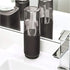 iDesign Austin Toothbrush Organizer with Covered Lid - Ideal for Regular and Electric Brushes