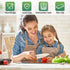 Tempered Glass Cutting Boards for Kitchen Counter, 2PCS 12x16 inch Clear Cutting Boards for Countertop, Non-Slip, Heat-Resistant, Machine Washable, Easy to Clean, Kitchen Decoration by Seelenruhe
