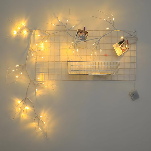 Tomanwai 6FT 48 Lighted Birch Garland LED Battery Operated with Timer for Christmas Fireplace Mantle Table Decoration