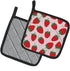 Caroline's Treasures BB5146PTHD Strawberries on Pink Pot Holders, Kitchen Heat Resistant Sets