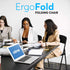 Commercial 350lb 2 Pack) Oline Folding Chair, Indoor Outdoor Plastic Stackable Foldable Guest Chairs for Events Office