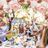 Rose Gold Confetti Balloons, 50pcs 12 Inch Metallic Latex Balloons for Birthday Party Wedding Decorations
