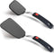 2-Pack Flexible Silicone Spatula Turner, 600 F Heat Resistant for Nonstick Cookware, Kitchen Utensil Set