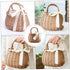 CHILDWEET Woven Flower Basket, Rattan Picnic Basket, Fruit Storage, Woven Pantry Organizer, Hand Basket