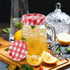 48pcs/24Set Split-Type Regular Mouth Canning Lids Bands for Mason Jar Canning Lids (Red and White)