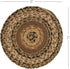 VHC Brands Kettle Grove Primitive Textured Jute Striped Round Kitchen Table Trivet, 8"