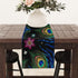 Aglebo 48 Inches 13 48 Inches Peacock Feather Table Runner Washable Table Runners Long Kitchen Dining Table Decoration