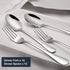 Hiware 24-piece Silverware Set, Food Grade Stainless Steel Forks and Spoons, Mirror Polished Flatware for Home,