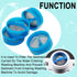 4pcs Washer Water Inlet Valve Filter Screens, Compatible with Most Automatic Washing Machines (Blue)