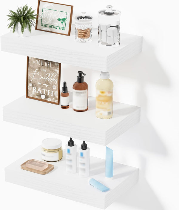 Floating Shelves for Wall, Bathroom Shelves Over Toilet, Wall Shelves & Book