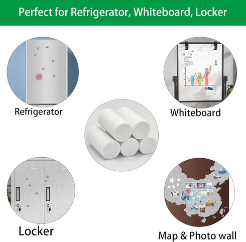ZDZBLX 30 Pack Fridge Magnets, Strong Heavy Duty Small Round Magnets for Whiteboard, Cute Locker, Kitchen, Office