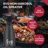 Evo Oil Sprayer 18/8 Stainless Steel Non-Aerosol for Olive, Cooking Oils, Vinegars, Black, 16-Ounce Capacity