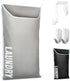 Hanging Laundry Hamper Bag, Space Saving Over the Door Storage for Dirty Clothes, Washable Organizer for Small Rooms