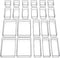 SMARTAKE 22-Piece Drawer Organizer with Non-Slip Silicone Pads, Clear Desk Drawer Organizer Trays for Makeup