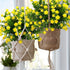 8 Bundles Artificial Flowers, UV Resistant Fake Plastic Plants for Indoor Outdoor Home Kitchen Office Wedding D cor