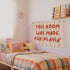 Wheatwin 20x30 Inch Playroom Decor Wall Banner "This Room Was Made For Playin'" - Nursery Canvas Art, Kids Bedroom