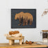 16" 12", NIKKY HOME Cute Bear in The Forest Woodland Decorative Wood Framed Wall Art Prints Cabin Decor, x Dark Slate