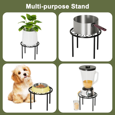 Chinpakden Plant Stand Flower Stand - Metal Plant Holder for Garden Home, Anti-rust Plant Rack for Multiple Plant