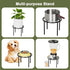 Chinpakden Plant Stand Flower Stand - Metal Plant Holder for Garden Home, Anti-rust Plant Rack for Multiple Plant