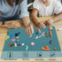 Extra Large Silicone Countertop Mat, Nonslip Heat Resistant Kitchen Table Protector, Dark Green for Crafts and Pastry