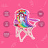 2 5 Toy To Enjoy Outdoor Unicorn Kids Camping Chair - Foldable Childrens Chair for Camping, Tailgates, Beach, Fishing