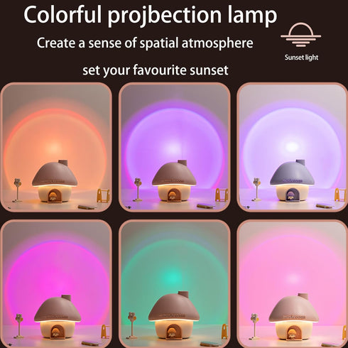 sunset Ultrasonic Humidifiers for Bedroom and Office,Cold fog humidifier with light, baby humidifier with night